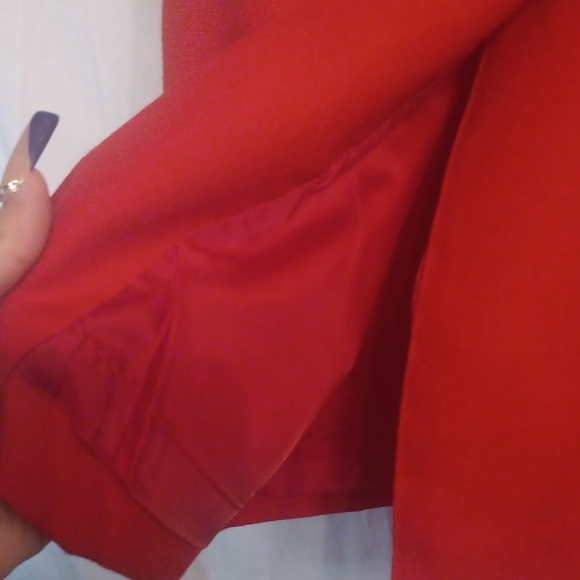 Peabody House Red Women's Blazer Size 7/8 - Picture 6 of 8